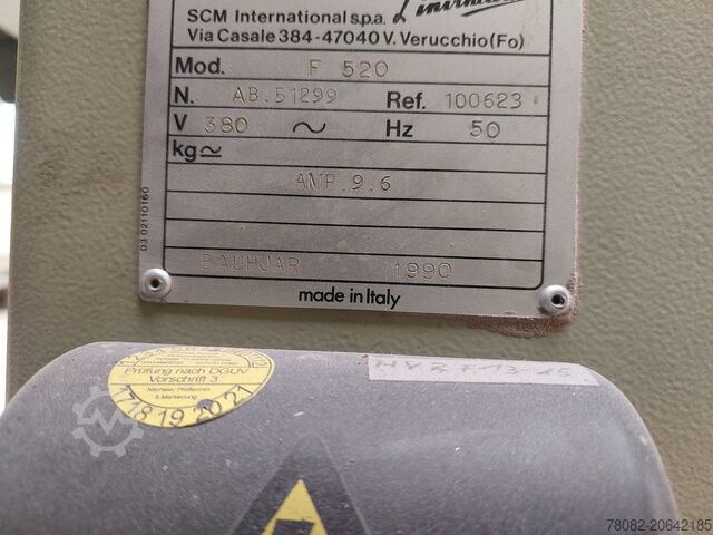 Mesin serut kayu Tersa SCM F 520