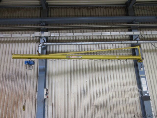 Cần cẩu xoay tường Palăng xích cần cẩu xoay Vetter UW Demag Drehkran Hallenkran Kran Wandschwenkkran L 6m NL 250Kg Kettenzug