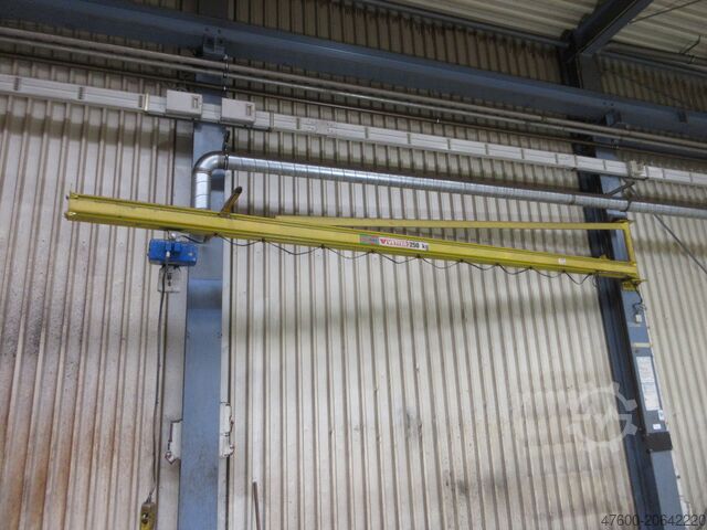 Cần cẩu xoay tường Palăng xích cần cẩu xoay Vetter UW Demag Drehkran Hallenkran Kran Wandschwenkkran L 6m NL 250Kg Kettenzug