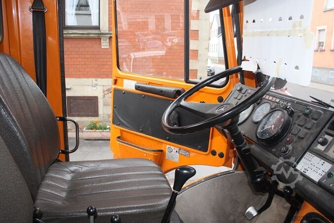 Unimog Klaus Bagger Frontlader Mercedes-Benz Unimog U424/U1000