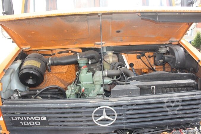 Unimog Klaus Bagger Frontlader Mercedes-Benz Unimog U424/U1000