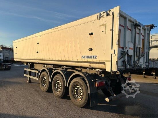 Trailer truk bak jungkit SCHMITZ SGF S3 ALU KIPPMULDE 34M³, LIFTACHSE,   SCHMITZ-ACHSEN, ROLLPLANE, PODEST