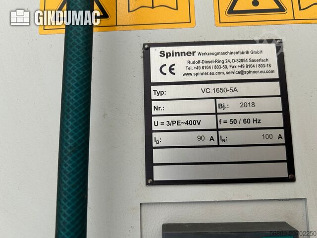 Vertical Machining Centre SPINNER VC 1650-5A-9