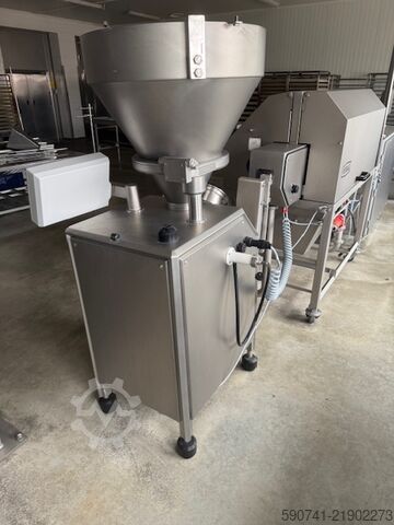 Filling machine + forming machine + separator Kompletna linia do produkcji hamburgerów Roobot 500 + FM250 + SC261