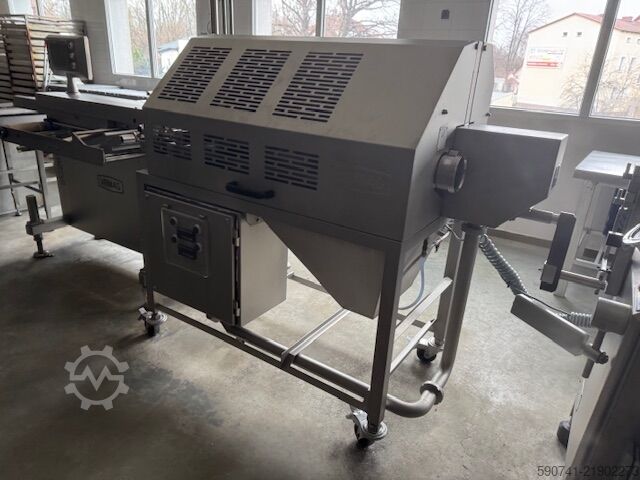 Filling machine + forming machine + separator Kompletna linia do produkcji hamburgerów Roobot 500 + FM250 + SC261
