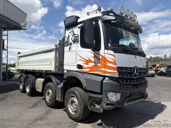 Trostani kiperski kamion MERCEDES-BENZ AROCS 3445 3 SEITENKIPPER BORDMATIK