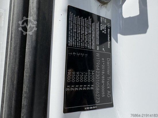 Trostani kiperski kamion MERCEDES-BENZ AROCS 3445 3 SEITENKIPPER BORDMATIK