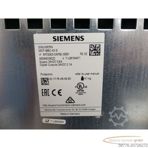 Siemens komponent Siemens 6FC5303-0AF50-3BB1 MCP 466C-M IE SNT-L96184471 - !