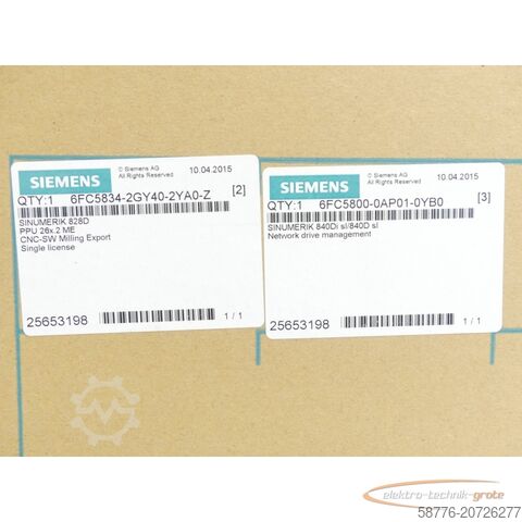 Komponen Siemens Siemens 6FC5370-6AA30-0AA0 SN:ZVF3Y9S001536 - ! -