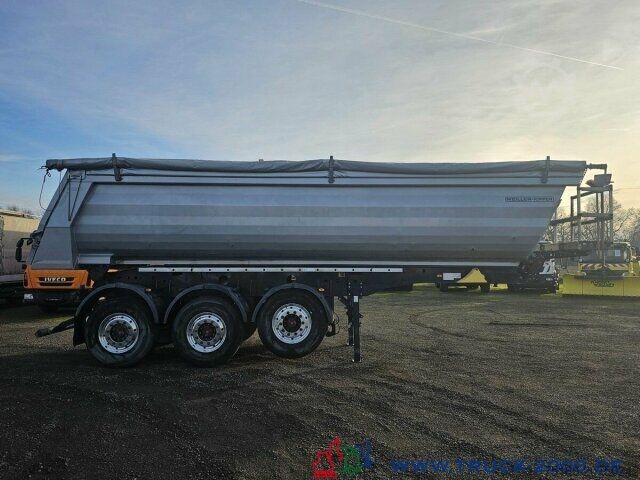 Semi-reboque basculante Meiller Meiller KISA3 Stahlmulde 23 m³ Plane -SAF Achsen