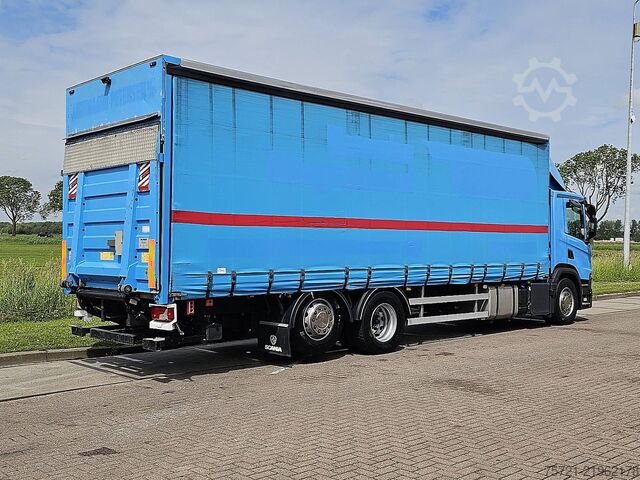 Terpal geser SCANIA P320 6X2*4 TAILLIFT AIRCO