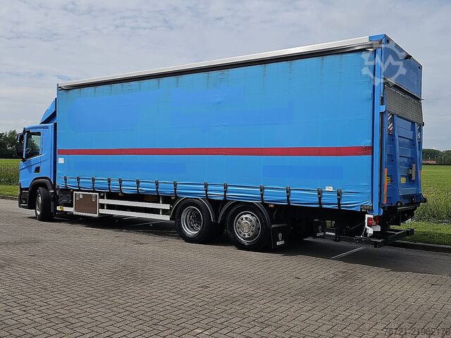Terpal geser SCANIA P320 6X2*4 TAILLIFT AIRCO