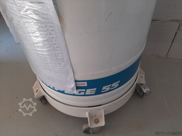 Skysto azoto talpykla su stovais Air Liquide Arpege 55