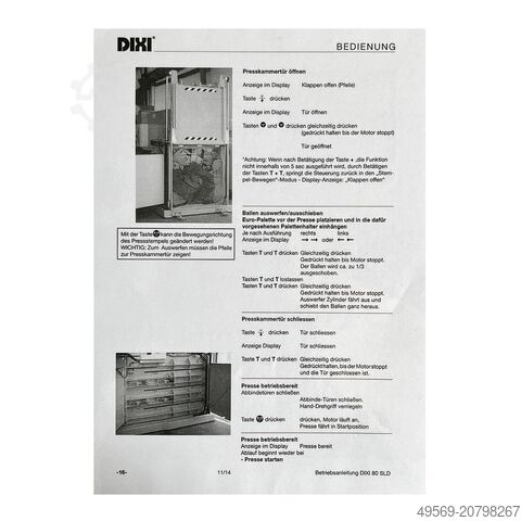 Prensa de balas DIXI 80SLD