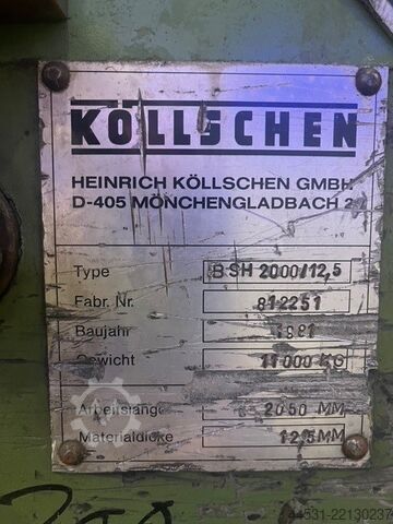 Guillotineschaar Köllschen BSH 2000/ 12,5