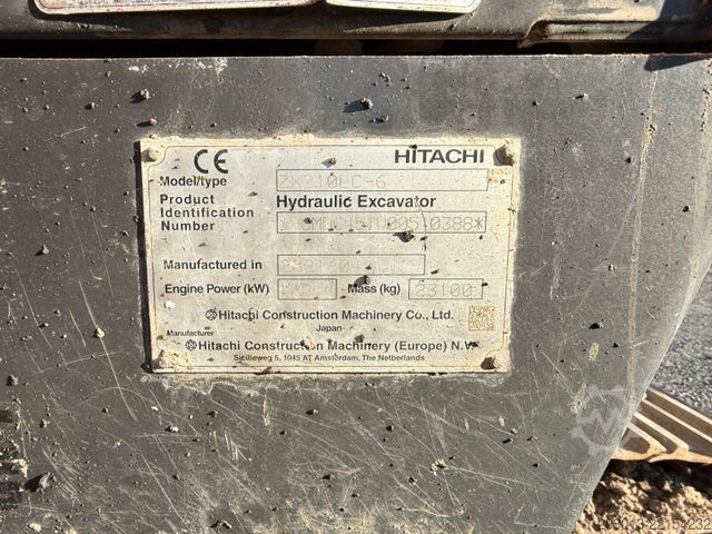 Verižni bager HITACHI ZX210LC-6 Kettenbagger 23,1 Ton *11.213 BTH