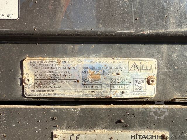 Verižni bager HITACHI ZX210LC-6 Kettenbagger 23,1 Ton *11.213 BTH