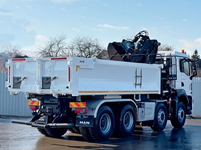 Tipper truck MAN TGS 35.470 * KIPPER 5,10m + KRAN * TOPZUSTAND