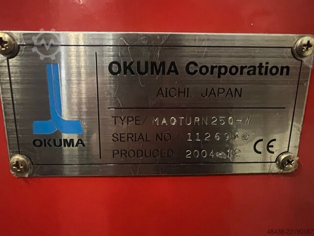 Torno CNC Okuma Macturn 250-2SW-1000