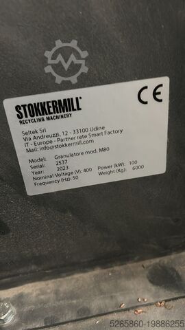 Planta de granulación de cables con pre-trituradora Stokkermill STOKKERMILL M-80 LINE – 147 kW