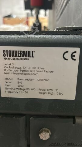 Planta de granulación de cables con pre-trituradora Stokkermill STOKKERMILL M-80 LINE – 147 kW
