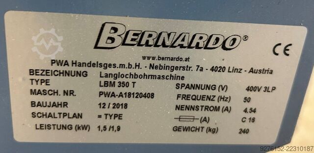 Soonesüste puurmasin Bernardo LBM 350 T