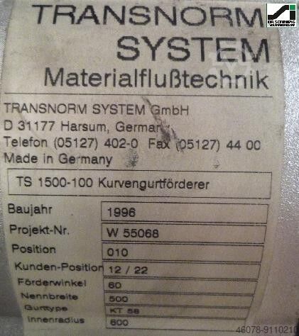 Transnorm 500 IR600 / TS 1500-100