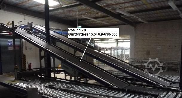 Förderanlage Gurtförderer Förderband Gebhardt 5549-610-500+900-610-500