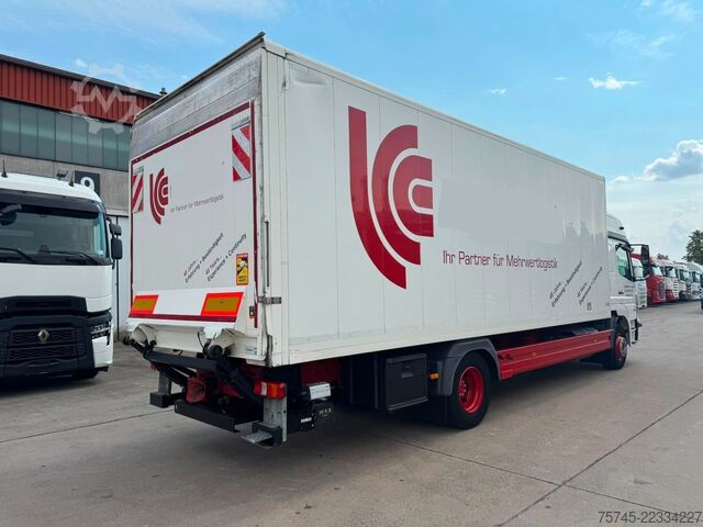 Kamion s sandukom MERCEDES-BENZ ATEGO 1530*KOFFER*LBW 2 TON*STANDKLIMA* 2 LIEGE