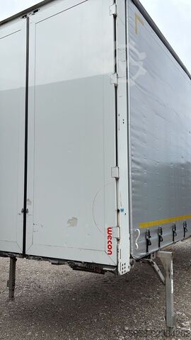 Bodi tukar dengan flatbed dan terpal Wecon Jumbo XXL Innen 3090 mm Hubdach Verzinkt