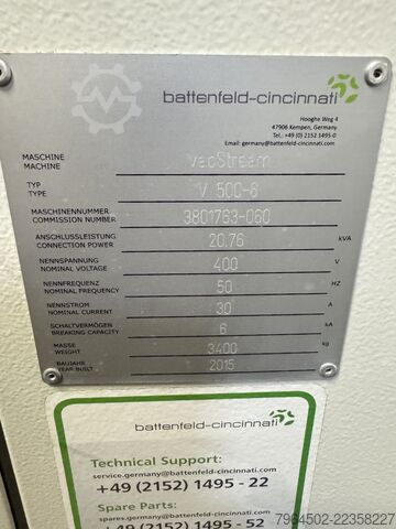  battenfeld-cincinnati HDPE PIPE EXTRUSION LINE