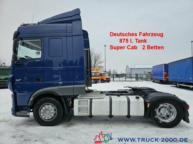 Tractor estándar DAF XF 450 FT Space Cab Großer Tank Deutscher LKW