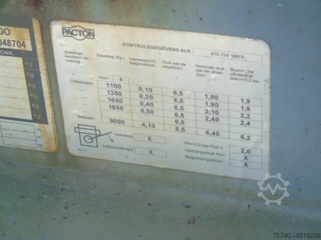 Transport de conteneurs Pacton 3 AXLE