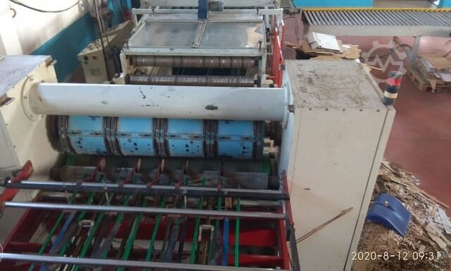 Máquina para fabricar cajas de cartón M&M Mediterranea de Maquinaria M&M WRC 98 1150-1600 pizza box machine,