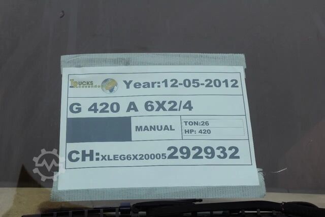 Estándar-SZM Scania G 420 + 6X2/4 + EURO 5 + PERFECT CONDITION