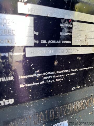 Carregadeira Komatsu WA250 WA250-6 Radlader*Klima*Hochschaufel*Recyc...