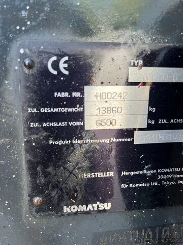 Carregadeira Komatsu WA250 WA250-6 Radlader*Klima*Hochschaufel*Recyc...