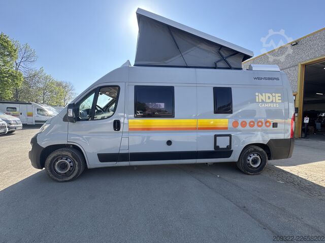 Karavan/kendaraan kemah 2023 Fiat Ducato Weinsberg Carabus | Manuale | Tetto a Soffietto