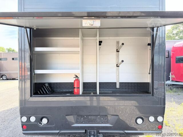Sığır taşıma kamyonu MERCEDES-BENZ ATEGO 1021  Roelofsen 3  Pferde  Wohnung Dusche