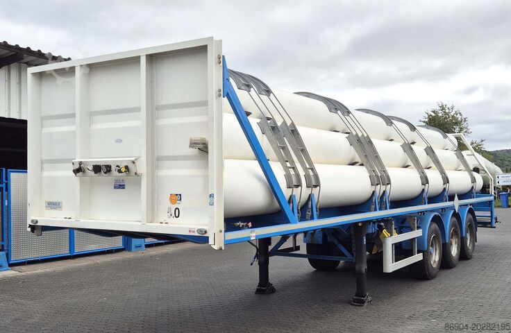 Tilhenger til tankbil MAFA Gas tank tube semi-trailer compressed helium, hydrogen, Wasserstoff