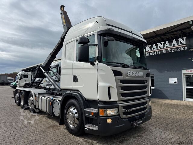 Camion benne à bras amovible SCANIA G400  LB 8x2  Hyvalift Abrollkipper Retarder