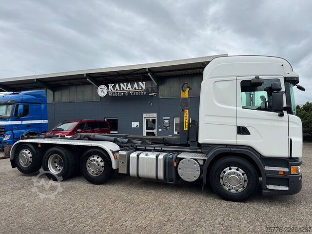 Camion benne à bras amovible SCANIA G400  LB 8x2  Hyvalift Abrollkipper Retarder