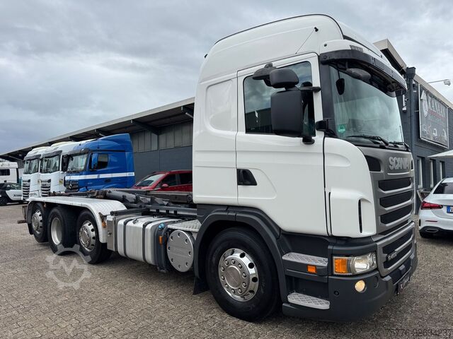 Camion benne à bras amovible SCANIA G400  LB 8x2  Hyvalift Abrollkipper Retarder