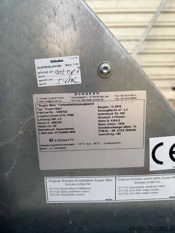 Udsugningsvæg SCHUKO Super-Max