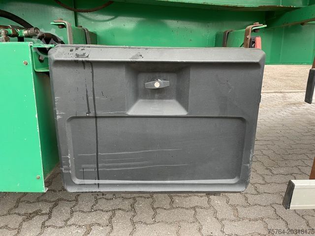 Tresidet tipvognstrailer  30m³ Heitling Getreidekipper/Schleuse/Kompressor
