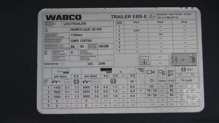 Συρόμενοι μουσαμάδες Lecitrailer 27000 kg!   Liftaxel, 3 axel BPW, Edscha