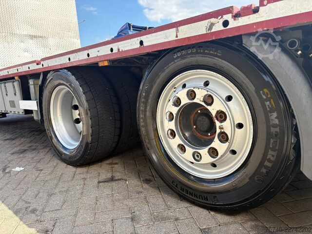 플랫폼 트레일러 DAF XF 105.410 + euro 5 + 6x2 lift + full option
