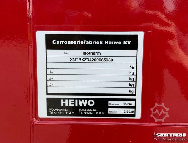 Semi-remorque frigorifique PACTON BXZ.342 HEIWO ISOTHERM B-DOUBLE LZV CARRIER VECT