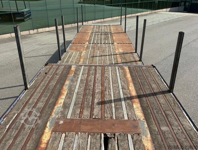 Semirremolque de plataforma baja  KWB P-453-STI-H 3-AS SEMI 2x STUURAS 1x LIFTAS S