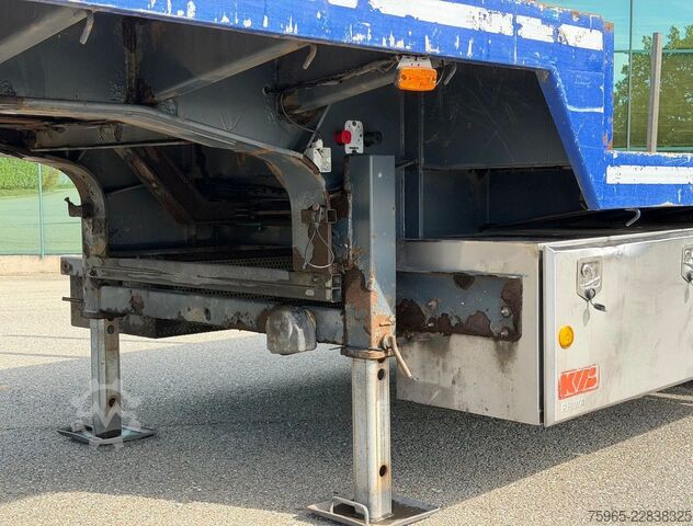 Semirremolque de plataforma baja  KWB P-453-STI-H 3-AS SEMI 2x STUURAS 1x LIFTAS S